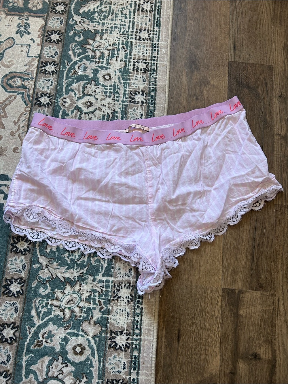 Victoria’s Secret Purple Striped Sleep Shorts